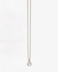 Elegantes Perlmutt-Collier „Tropfen“ aus 925 Sterlingsilber, rhodiniert – 45 cm